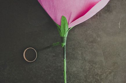 Óriás virág papír rózsa