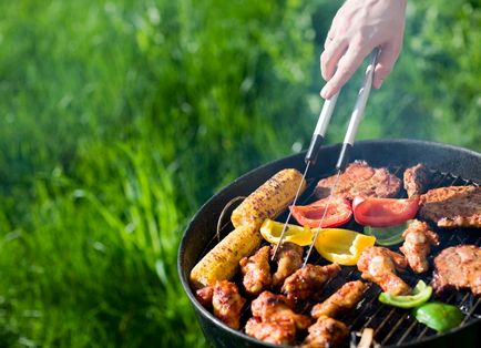 Főzni egy faszén barbecue grill fedéllel, hogyan kell használni a forró smokehouse