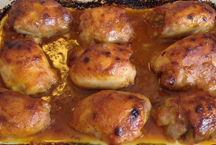 Hogyan kell főzni a csirkét a sütőbe mézzel és mustárral