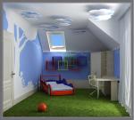 Hogyan, hogy a belső tér egy gyermek szobájában csinálni javítások a fiú szobájába, univerzális