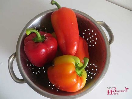 Hogyan befagyasztja a bolgár paprika a téli otthon, blog Iriny Zaytsevoy