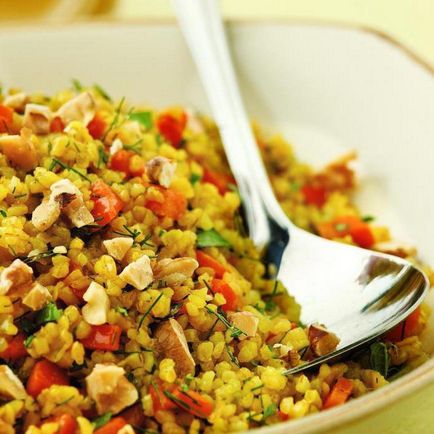 Főzni bulgur recept a díszítéshez