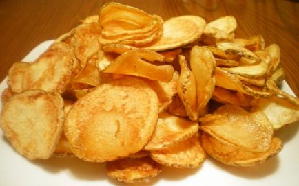 Főzni burgonya chips otthon