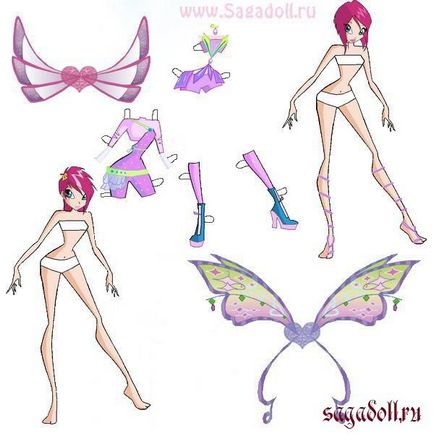 Hogyan készítsünk bábokat papírból Winx (Winx hogy egy baba) Hogyan készítsünk bábokat papírból Winx