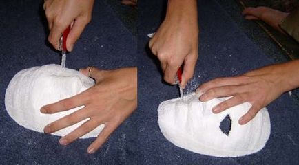 Hogyan készítsünk egy maszk ki papírmasé (fotó)