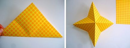 Hogyan készítsünk egy csillag papírból 4 lépésre varázsló osztályú csillag fotók és leírások