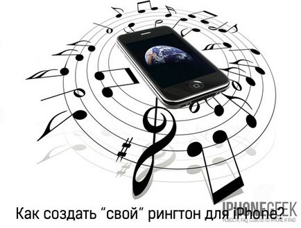 Hogyan hozzunk létre egy csengőhangot iPhone iPhone kezével