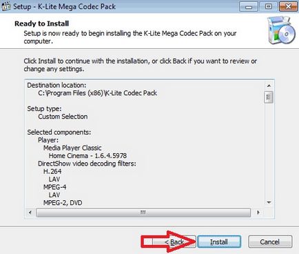Hogyan kell telepíteni a codec-K-Lite Codec Pack részletes használati kezdőknek