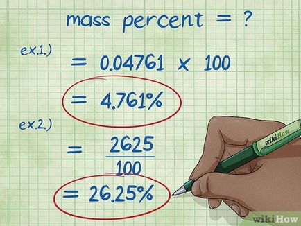 Hogyan számoljuk ki a tömegszázalék