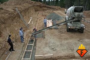 Hogyan öntsük az alapja a kerítés utasítást beton öntés, beton habarcs