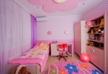 A szoba tini lány 12-14-15 éves, belsőépítészet, gyönyörű fotó a szoba a lehető