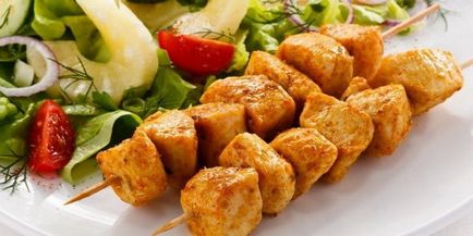 Csirke kebab nyárson a sütőben - receptek pácok és a hús szaftos titkok