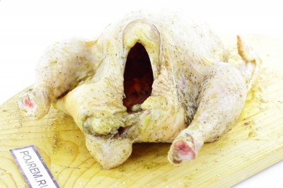 Csirke töltött hajdina, a sütőben - lépésről lépésre recept, hogyan kell főzni fotókkal