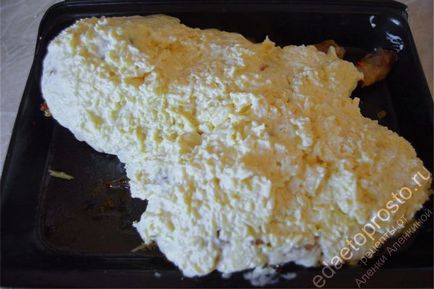 Csirke sajttal
