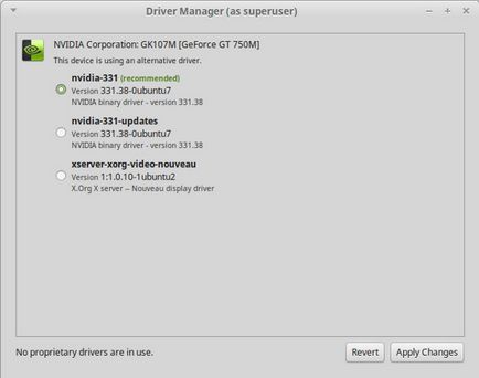Linux Mint illesztőprogram telepítése