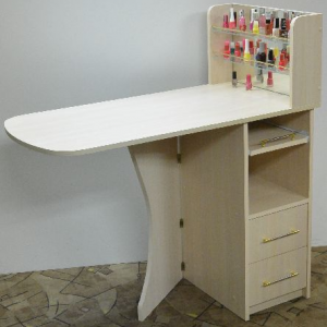 Manikűr asztal mérete, kialakítása, fotó és a választás - egy fotót és leírást példa