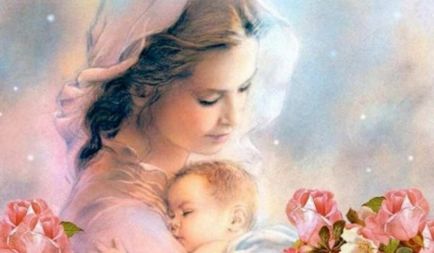 Anyai imádság a gyermek a saját, a gyerekek, a lányok fia
