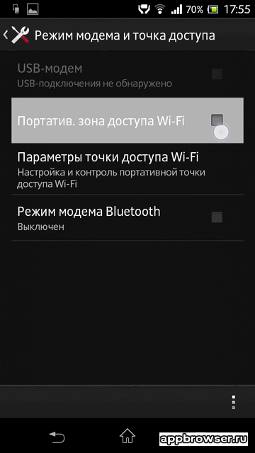 Beállítás pont Wi-Fi hozzáférés az Android