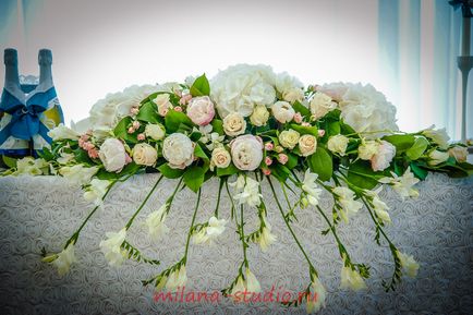 Virág kialakítása az esküvő