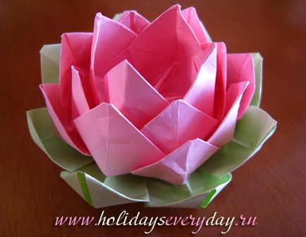 Lotus origami hogyan papír és modulok fotók és videó