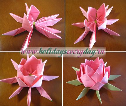 Lotus origami hogyan papír és modulok fotók és videó