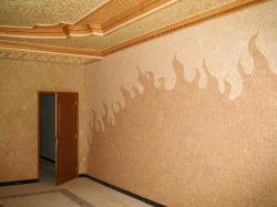 A falakat díszítő folyékony tapéta
