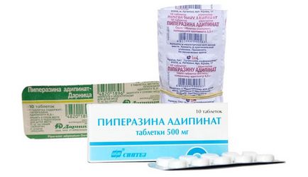 Piperazin - használati utasítás, adagolás, szinonimák, árak