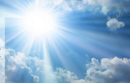 Miért napenergia ventilátor sugarak eltér a felhők