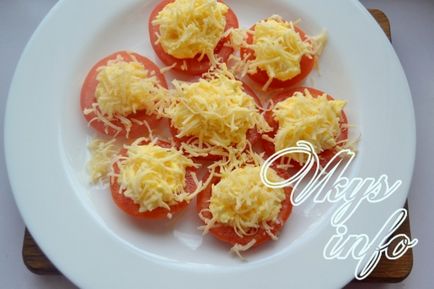 Paradicsom sajttal és fokhagymás majonézzel - recept fotókkal