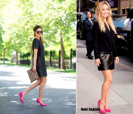 Pink cipő viselése különböző változatai képek