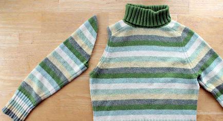 Kesztyű és ujjatlan régi pulóverek