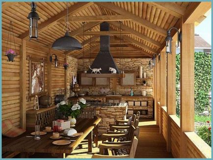Kerti pavilonok, grill grill és sütő nyári konyha a kezével, rajzok, tervek, fotók Videó (pavilon) Kerti pavilonok, grill grill és sütő nyári konyha a kezével, rajzok, tervek, fotók, videók