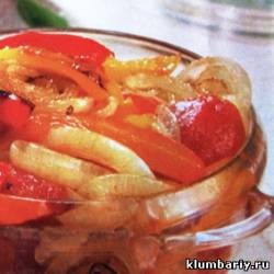 Saláta a tél - a paprika és a paradicsom