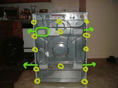 Önjavító mosógépek eszköz szétszerelése, javítási és szerelési