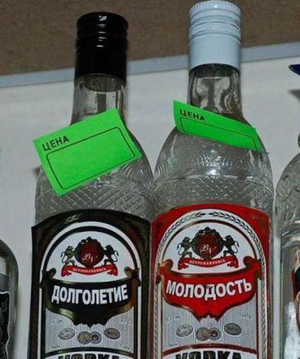 Vicces nevek vodka - hogyan lehet elkerülni a hibákat, ha a fejlődő címei