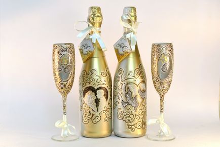 Tippek és ötletek dekorációs üvegek esküvői