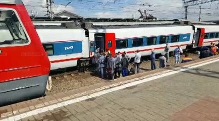 Swift „Azt ütközött vonat közelében a Kurszk vasútállomás Moszkvában