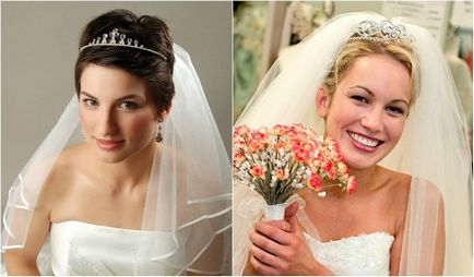 Esküvői frizura tiara - lehetőségek, fotó és videó