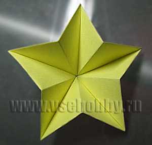 Asterisk origami kezük