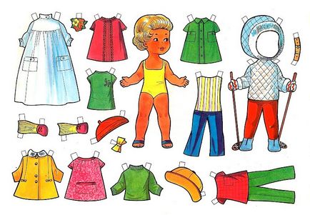 Papír babák ruháit papírból saját kezűleg