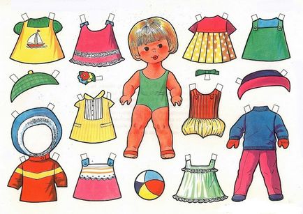 Papír babák ruháit papírból saját kezűleg