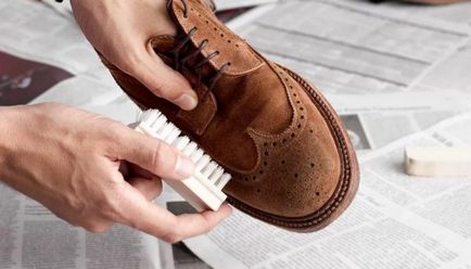 Tiszta velúr cipőt a szennyeződés - mi ad pozitív