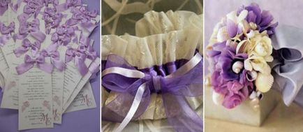 Érzéki esküvő lila színű