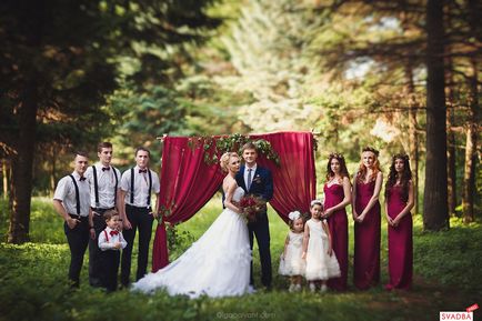 A színek az esküvő a nyáron 2017 legjobb és legdivatosabb árnyalatok, fotó és videó