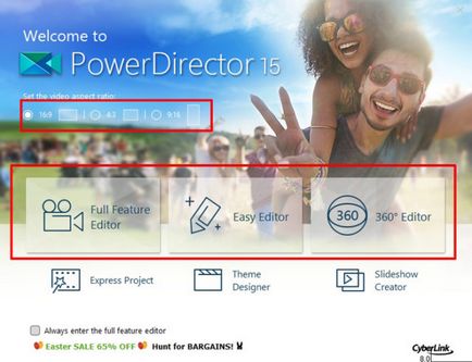 A Cyberlink PowerDirector Hatékony program dolgozni videó