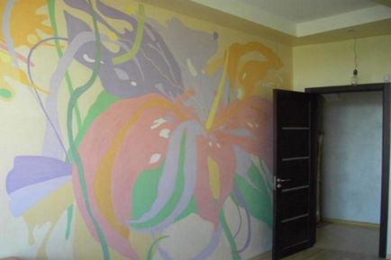 Díszítőfestés a falak - egy egyszerű, de hatékony módja annak, hogy befejezze