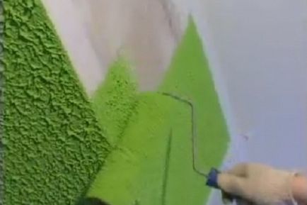 Díszítőfestés a falak - egy egyszerű, de hatékony módja annak, hogy befejezze