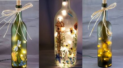 dekoratív üveg