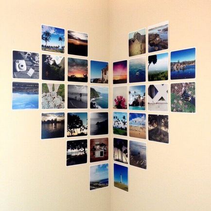 Collage fotó a falon keret nélkül 17 jó ötletek