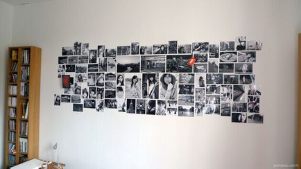 Collage fotó a falon keret nélkül 17 jó ötletek
